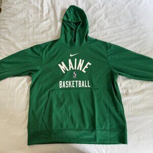 RARE NIKE DRI-FIT MAINE CELTICS AUTHENTIC HOODIE/SWEATSHIRT SIZE L MEN'S